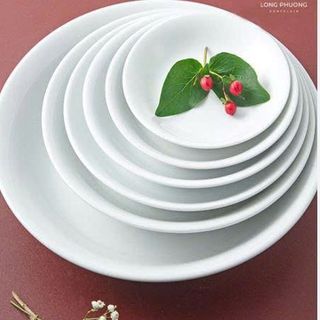 ĐĨA SỨ TRẮNG ẢO SIZE 10