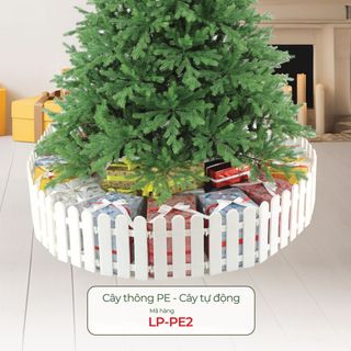Cây thông noel tán dày đủ size 1m2-4m5-12m3 TẶNG kèm sợi kim tuyến + ngôi sao + đế giấy trang trí