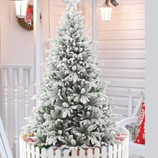 Cây thông noel tán dày đủ size 1m2-4m5-12m3 TẶNG kèm sợi kim tuyến + ngôi sao + đế giấy trang trí