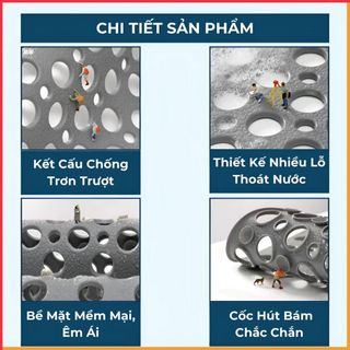 THẢM SILICON DẠNG LƯỚI CÓ GIÁC HÚT LÓT SÀN NHÀ VỆ SINH, BỂ BƠI, SÂN VƯỜN CHỐNG TRƠN TRƯỢT, AN TOÀN SỨC KHỎE - THẢM LƯỚI SILICON CHỐNG TRƯỢT GIÁ SỈ