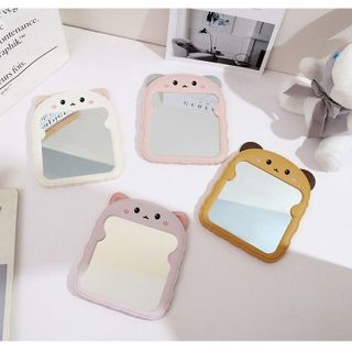 GƯƠNG TRANG ĐIỂM, GƯƠNG DECOR ĐỂ BÀN HOẠ TIẾT HÌNH GẤU NHIỀU MÀU ĐÁNG YÊU, DỄ THƯƠNG - GƯƠNG CON GẤU GIÁ SỈ