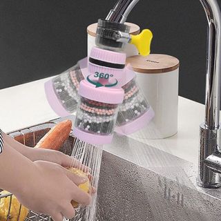 BỘ ĐẦU LỌC VÒI NƯỚC CARBON 6 LỚP ĐA NĂNG XOAY 360° KÍCH THƯỚC 3X12CM - ĐẦU VÒI LỌC NƯỚC CARBON 6 LỚP 360° GIÁ SỈ