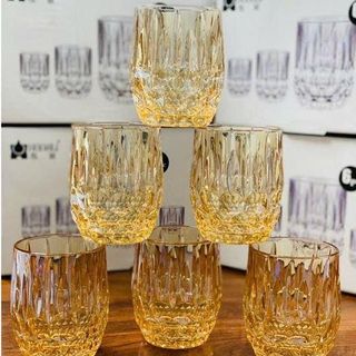 BỘ 6 LY THỦY TINH VÀNG 300ML LXZS0607- 1V
