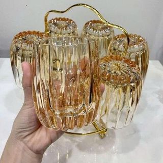 BỘ 6 LY THỦY TINH VÀNG 300ML LXZS0607- 1V