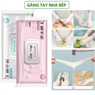 HỘP 30 GĂNG TAY RỬA CHÉN BẰNG PVC MỎNG