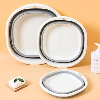 Chậu gấp gọn cho bé đa năng - chậu ngâm chân chất liệu silicon an toàn cho trẻ - HL085