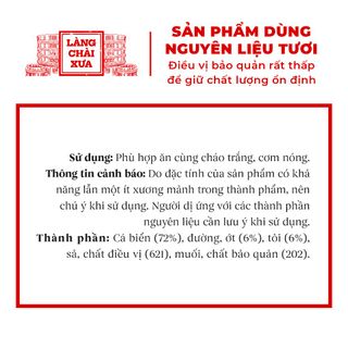 [Combo 3 hủ] Cá giã tỏi ớt Làng Chài Xưa loại đặc biệt ăn liền, chuẩn vị xưa đậm đà ăn kèm cơm nóng cháo trắng rất ngon