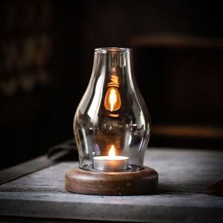 Đèn xông trầm hương đốt trưc tiếp có lỗ thoáng khí kèm nến + đế + lưới + nhíp gắp trầm