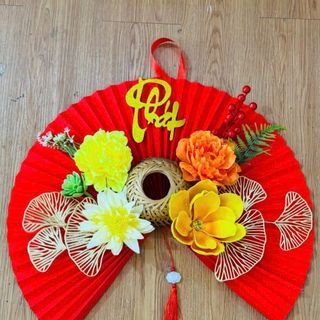 Set quạt trang trí Tết