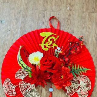 Set quạt trang trí Tết