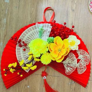 Set quạt trang trí Tết