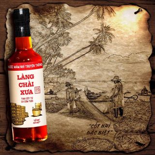 [Combo 3 chai] Nước Mắm Nhỉ truyền thống nhãn đỏ 30 độ đạm Làng Chài Xưa chai thủy tinh 500ml tinh cốt từ cá cơm tươi