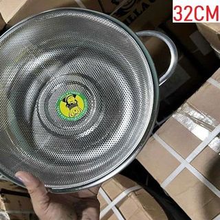 RỔ INOX 2 QUAI HÀNG ĐẸP SIZE 32CM