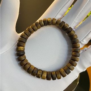 Vòng tay trầm hương đeo tay Kì Hải Nam sợi mảnh dạng nút hạt 6/7/8mm mùi thơm cay thanh ngọt dịu nặng gram 009