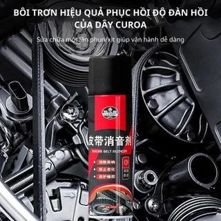 Bình xịt LUJIESHI 300ml là sản phẩm chuyên dụng phục hồi, bảo vệ các loại dây curoa, dây đai cao su