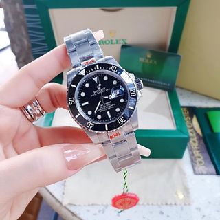 ĐỒNG HỒ NAM SIÊU CẤP RÔLET SUBMARINER MÀU BẠC MÁY CƠ