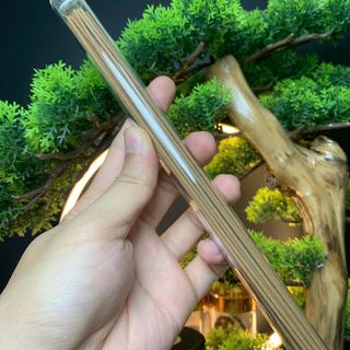 Nhang trầm hương Kỳ Hải Nam thanh ngọt, nhang không tăm dài 20cm , ống 10gram kèm đế đốt 115-01