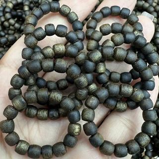 Nhẫn trầm hương Kỳ Hải Nam lu thống 4li dầu đen cận chìm 016-02