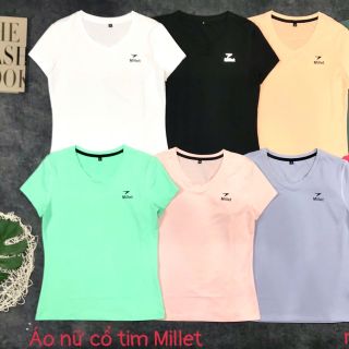 Áo nữ Millet vải mè đẹp co dãn thấm hút SLL