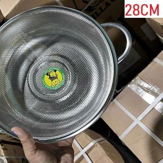 RỔ INOX 2 QUAI HÀNG ĐẸP SIZE 28CM