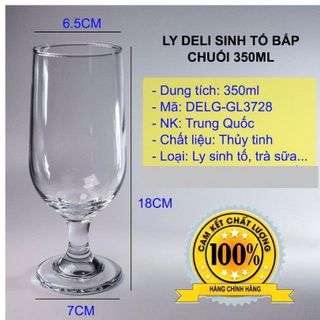BỘ 6 LY THỦY TINH SINH TỐ 350ML 3728