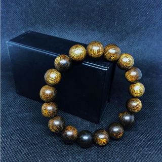 Vòng tay trầm hương sánh chìm đơn đeo tay nam nữ hạt tròn mùi thơm thanh mát dịu nhẹ 10 12 14mm 004