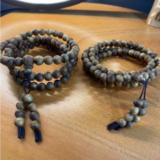 Vòng tay trầm hương 108 hạt Kì Hải Nam đeo cổ đeo tay niệm phật 6mm/7mm/8mm tay nữ, nam 011