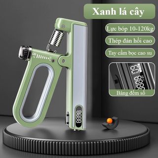 Kìm Bóp Tay Đếm Số Đếm Giờ Thông Minh Lò Xo Thép Điều Chỉnh Đến 120KG ~ Luyện Tập Cơ Tay Tại Nhà - SP097