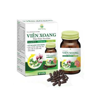 Viên Xoang Thảo Dược Sunshine giảm sổ mũi, ngạt mũi, đau nhức đầu do viêm mũi, viêm xoang hộp 30 viên