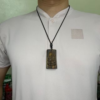 [LIVE] Mặt trầm hương Kì Hải Nam cận chìm khắc hình Phật Di Lạc 129