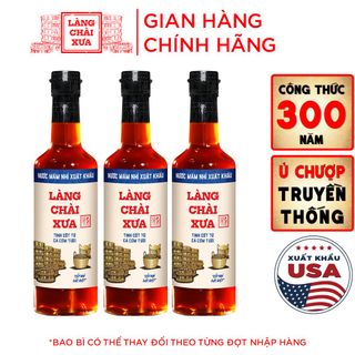 [Combo 3 chai] Nước Mắm Nhỉ Làng Chài Xưa Xuất Khẩu Nhãn Xanh 10N Chai Thủy Tinh 500ml Vị Dịu Nhẹ