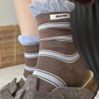 Set 10 đôi tất cổ cao mix màu