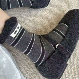 Set 10 đôi tất cổ cao mix màu