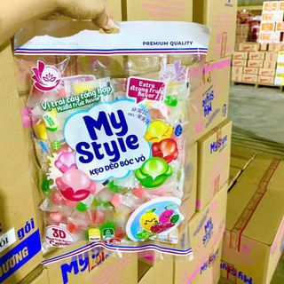 Kẹo Dẻo Bóc Vỏ Mix Vị Trái Cây Tổng Hợp (Thùng 10 Túi x 1kg)