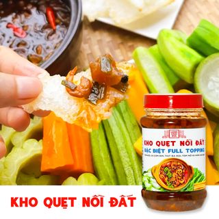 [COMBO 3 HỦ] KHO QUẸT NỒI ĐẤT LÀNG CHÀI XƯA 250G/HỦ THƠM NGON ĐẶC BIỆT FULL TOPPING TÔM KHÔ, CÁ CƠM RIM, THỊT BA RỌI, TỐP MỠ MẮM NHỈ