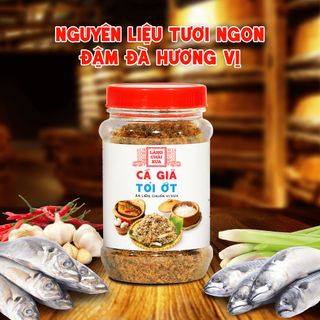 [Hủ 70g] Cá giã tỏi ớt Làng Chài Xưa loại đặc biệt ăn liền, chuẩn vị xưa đậm đà ăn kèm cơm nóng cháo trắng rất ngon