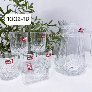 Bộ bình 6 cốc thủy tinh HH1002-1D/L7 ( THÙNG 6B)