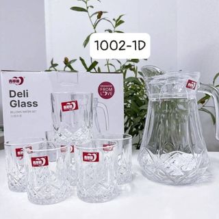 Bộ bình 6 cốc thủy tinh HH1002-1D/L7 ( THÙNG 6B)
