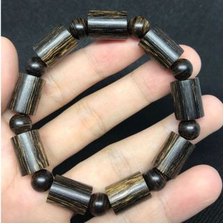 Vòng tay trầm hương sánh dạng đốt trúc mùi thơm thanh mát thoang thoảng 8mm 10mm 12mm 005