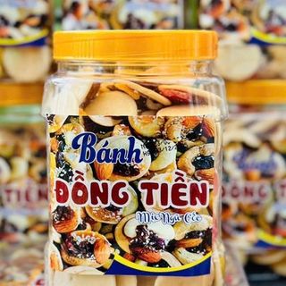 Bánh Đồng Tiền Mix Ngũ Cốc (Thùng 50 hộp x 600gram)