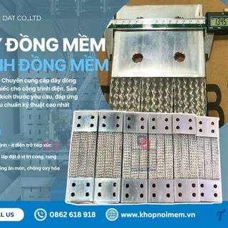 Dây đồng bện tiếp địa/ Dây tiếp địa thang máng cáp/ Thanh đồng bện tiếp địa máy/ Tiếp địa máng cáp