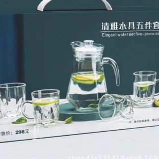 Bình 4 Cốc Thuỷ Tinh Trơn 245 (Thùng 16B)