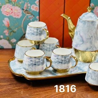 Bộ Bình 6 Cốc Khay Vân Đá CC MM 1816, 1815 (THÙNG 8B)