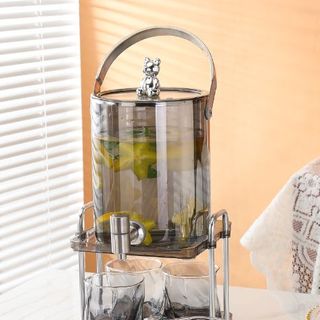 Bộ Bình 4 Thủy Tinh Kèm 4 Cốc Gấu mẫu Mới (THÙNG 6C)