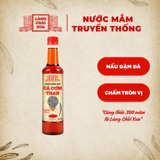 [TẶNG 1 NƯỚC TƯƠNG 125ML] THÙNG 6 CHAI Nước mắm nhỉ cá cơm than Làng Chài Xưa chai nhựa cao cấp 525ml