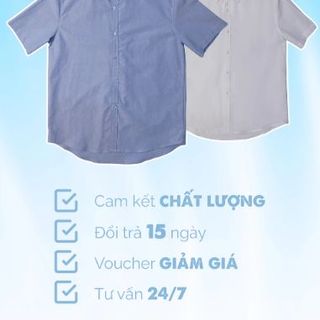 Áo Sơ Mi Ngắn Tay Nam Oxford.