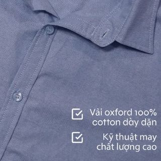 Áo Sơ Mi Ngắn Tay Nam Oxford.