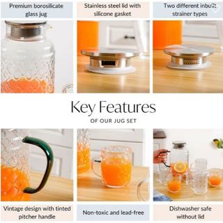 Bộ Bình 6 Cốc Thủy Tinh JYSJ507 ( THÙNG 10B )