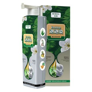 Thuốc nhuộm tóc tạo bọt BEIROU Bubble – phủ bạc tự nhiên, thảo dược dưỡng tóc, 200ml