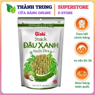 Thùng 20 gói Snack Oishi Size lớn 65gr - Tôm Cay nồng, Tôm sốt tương mật ong, Đậu xanh nước cốt dừa